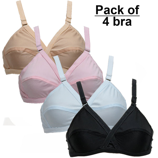 The bra features a classic, no-frills design that focuses on functionality and comfort. The soft cotton fabric is gentle on the skin, reducing the risk of irritation, and is ideal for those with sensitive skin. 